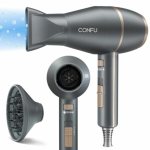 CONFU Blow Dryer for Curly Hair Women